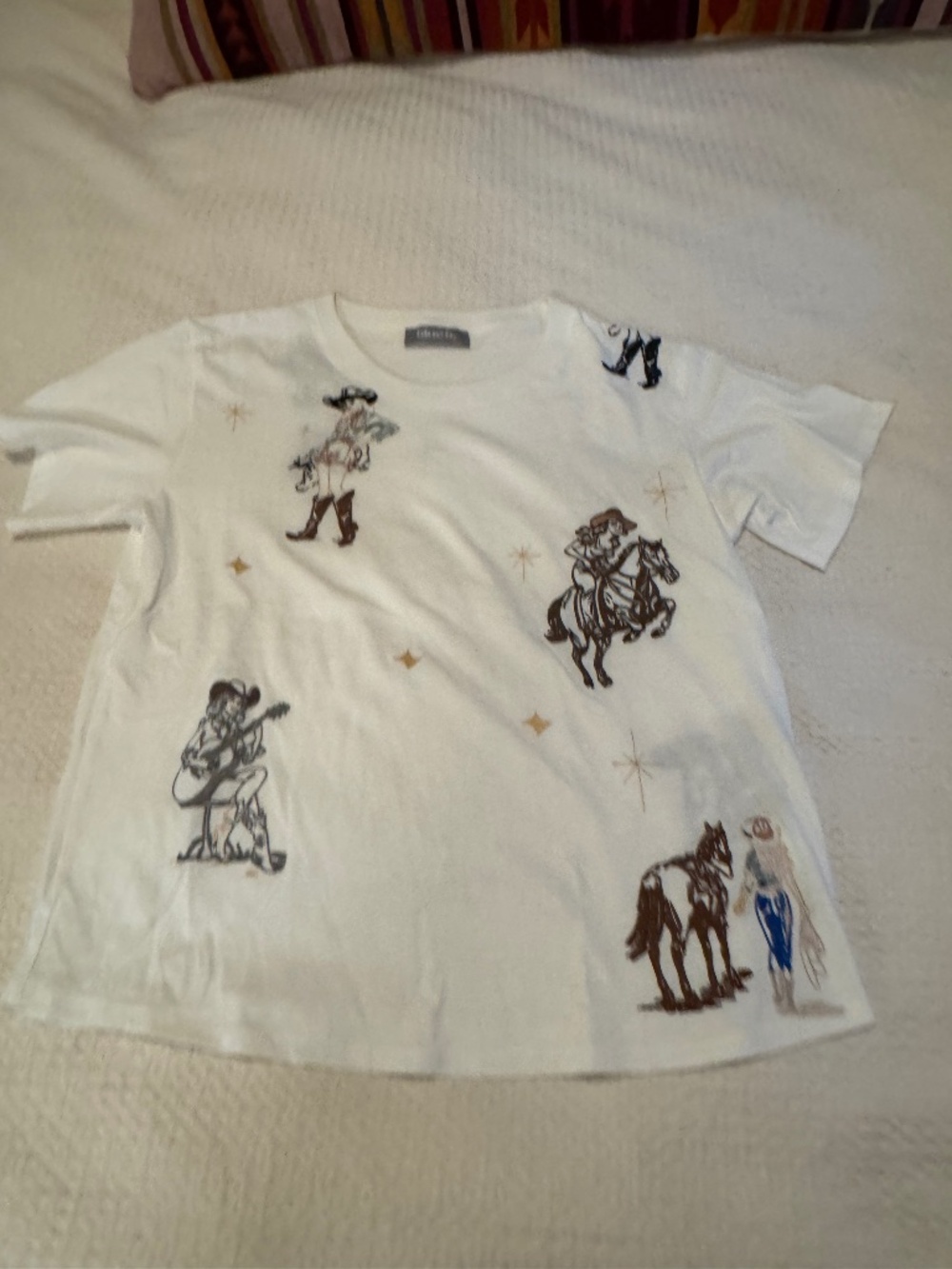 Embroidered tee (western theme)